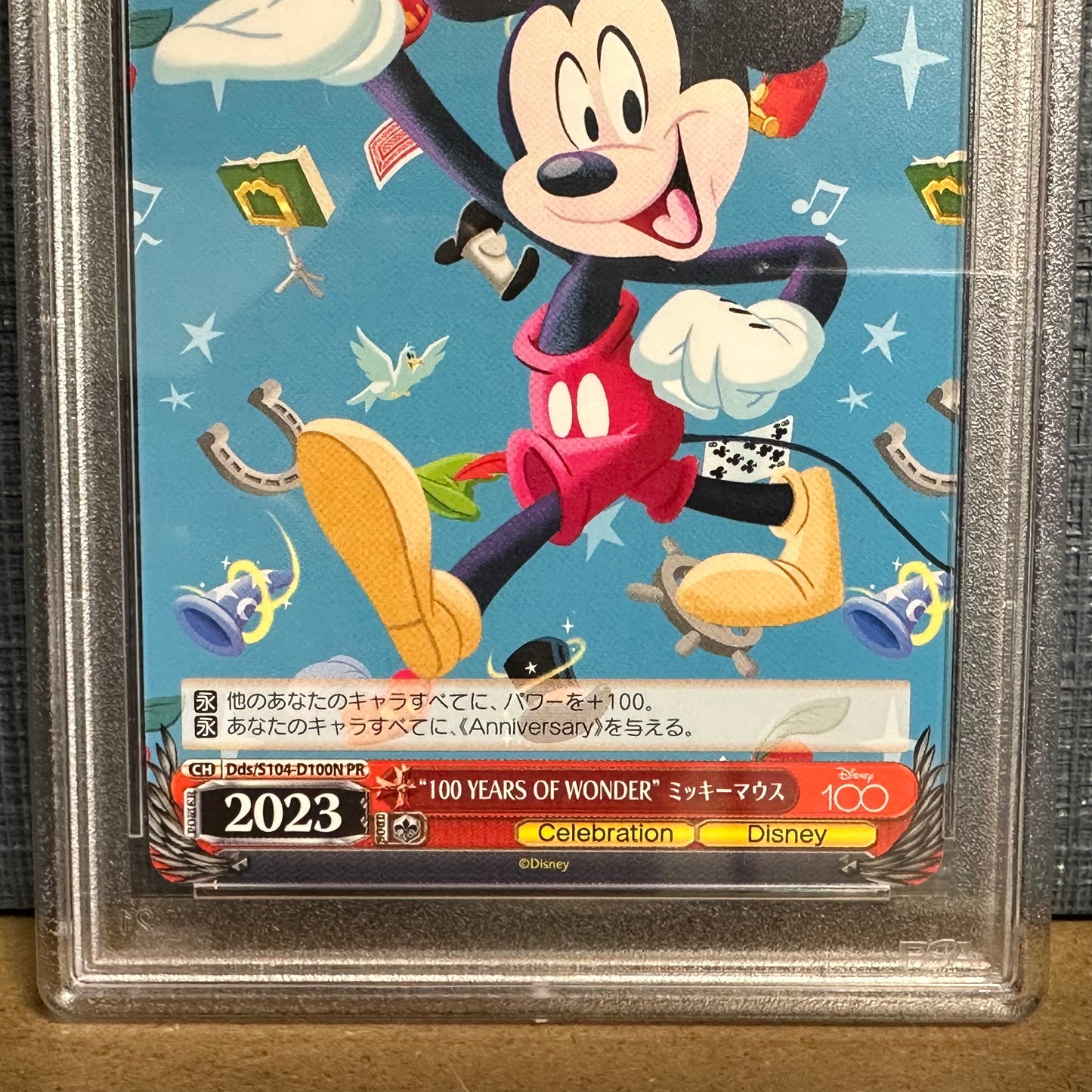 【A set of two pieces】PSA10 Disney100 Platina Card Paper Card WEISS SCHUWARZ 2023 Bushiroad Appraisal GEM MINT
